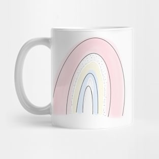 pastel trendy rainbow logo Mug